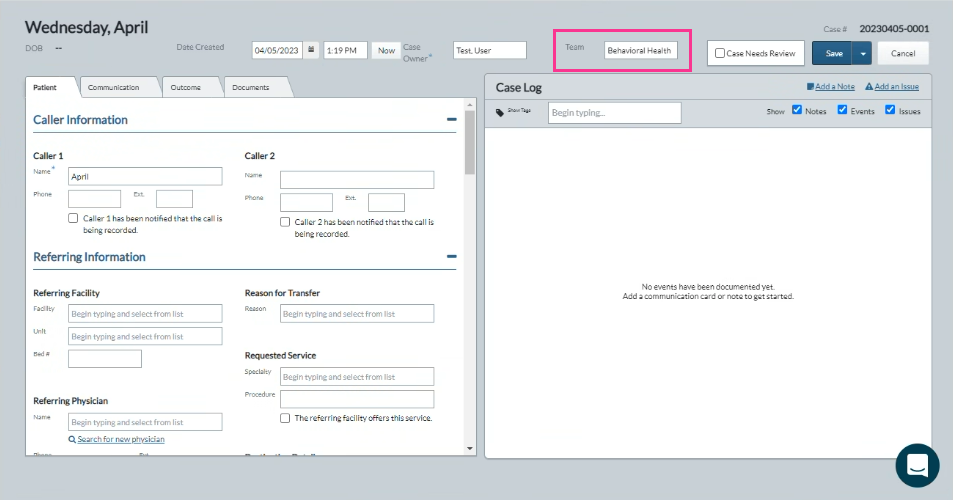 Neues Dashboard für TCIQ-Fallteams